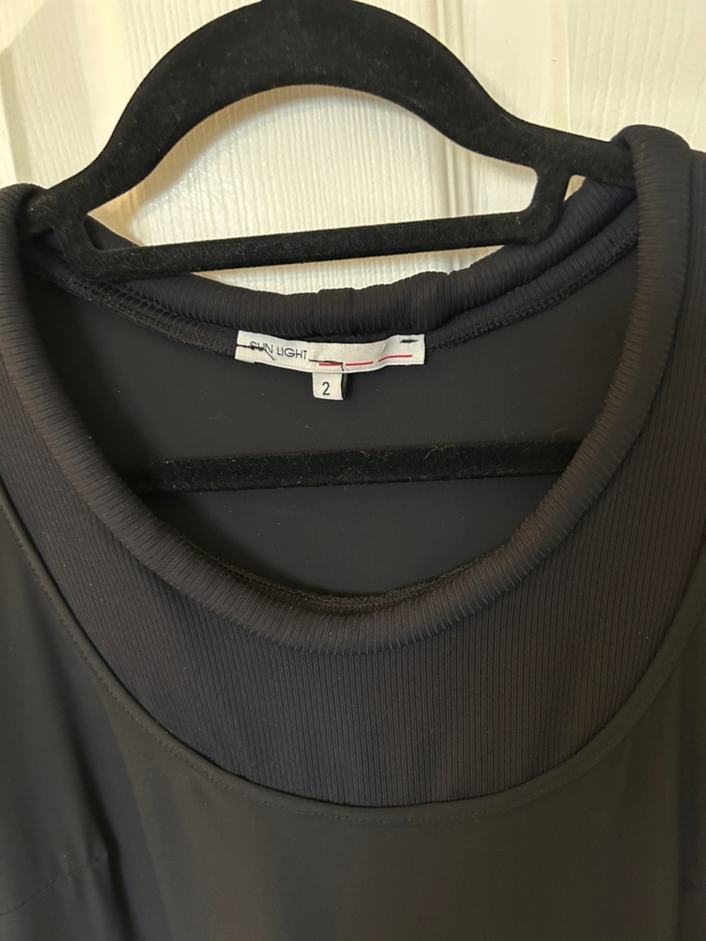 Sunlight Paris Black Sleeveless A-Line Dress